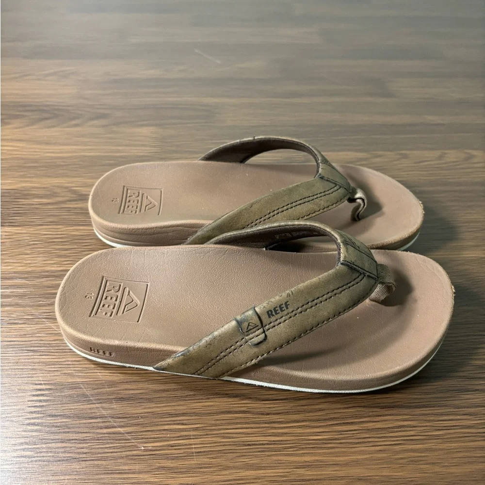Reef Kids‎ Cushion Phantom Flip Flop Sandals Brown Size 13